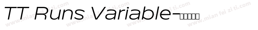 TT Runs Variable字体转换